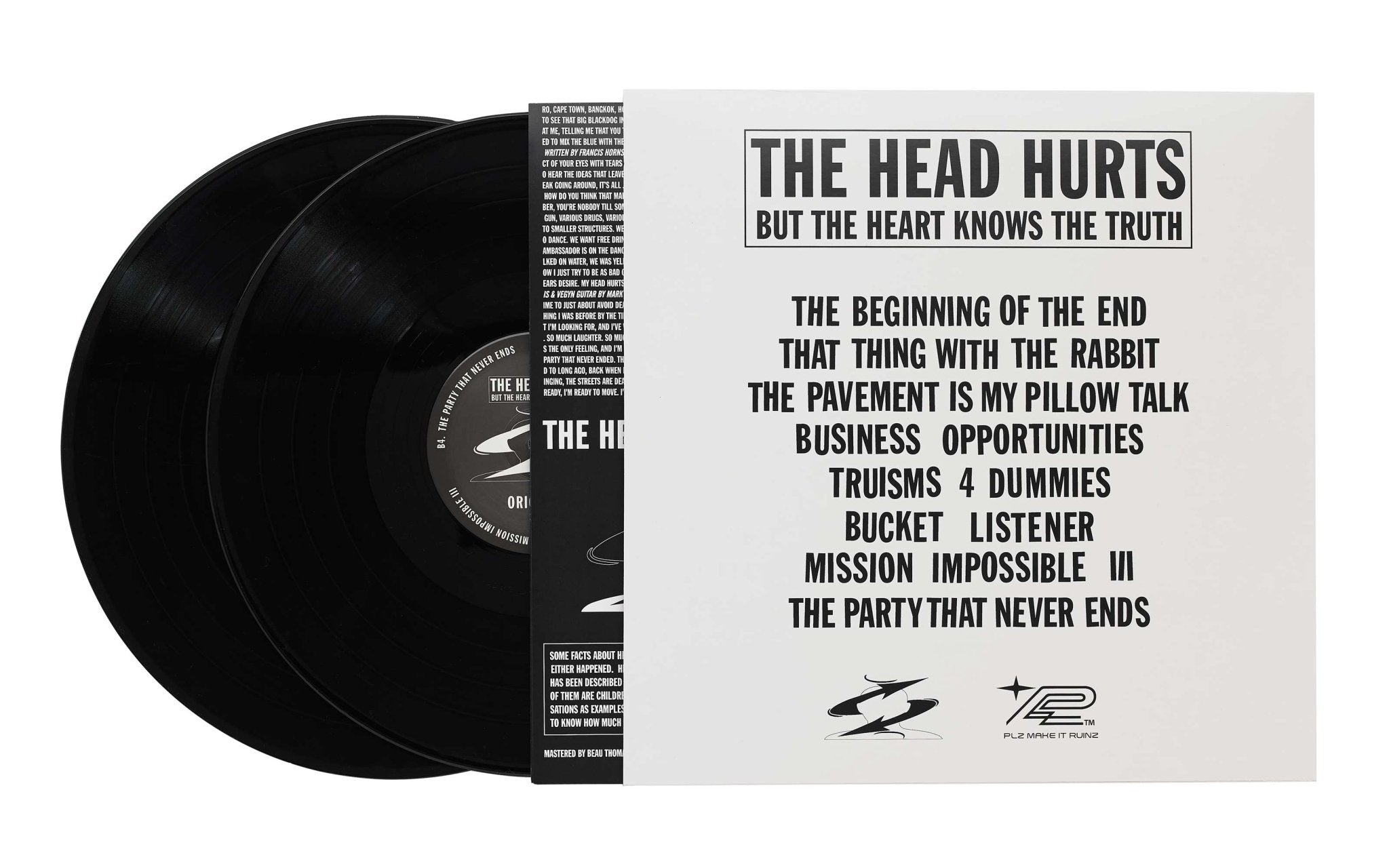 Headache - The Head Hurts but the Heart Knows the Truth 12" Vinyl (Pre - Order) - PLZ Make It Ruins