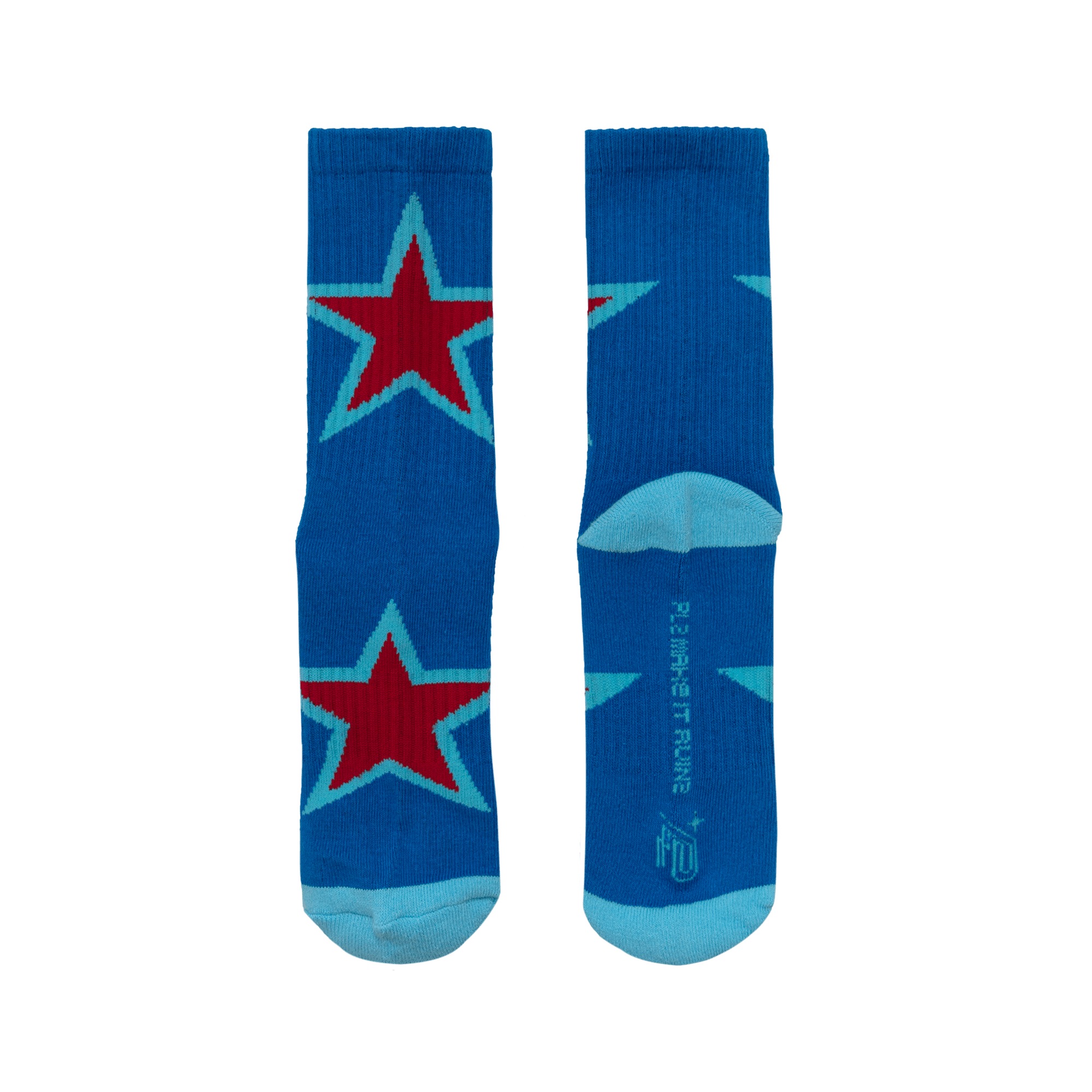 PLZ Star Socks - Blue - PLZ Make It Ruins