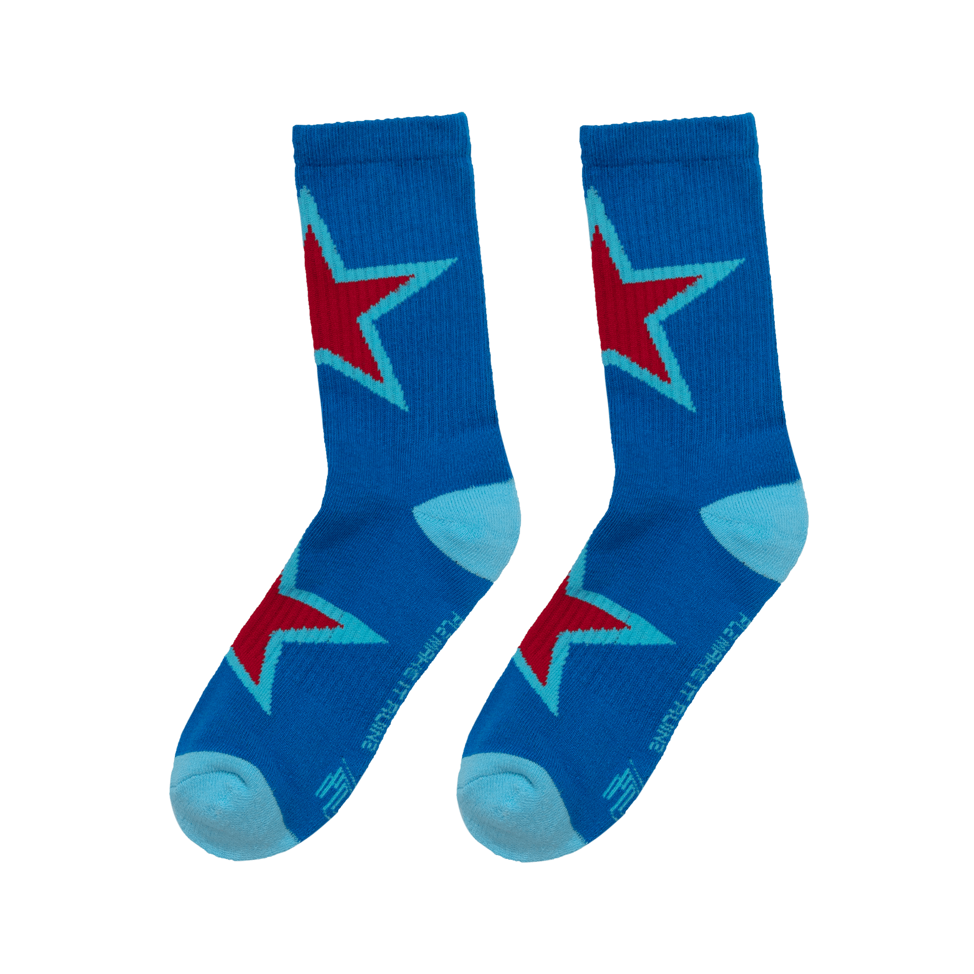 PLZ Star Socks - Blue - PLZ Make It Ruins
