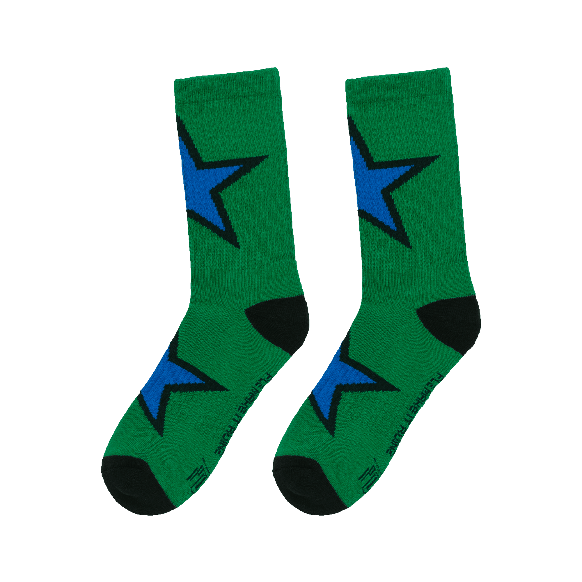 PLZ Star Socks - Green - PLZ Make It Ruins