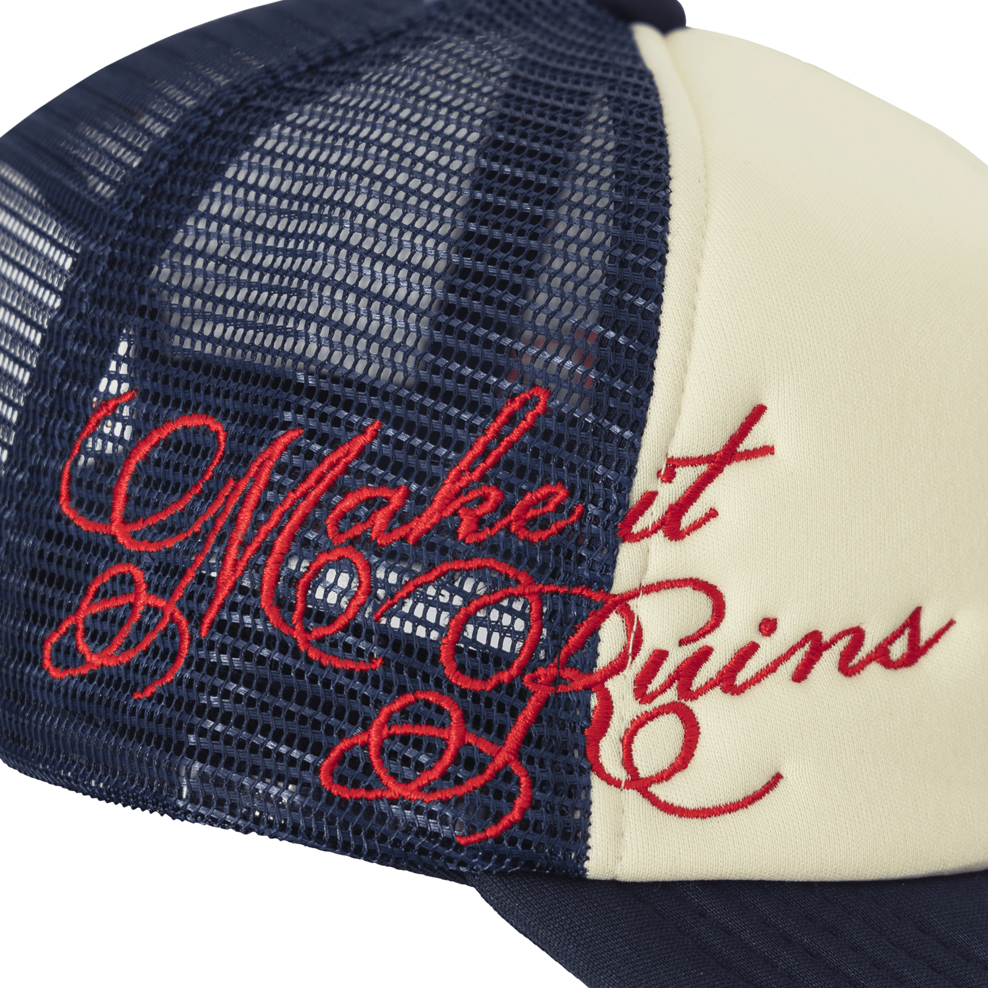 PLZ Script Trucker Cap - PLZ Make It Ruins