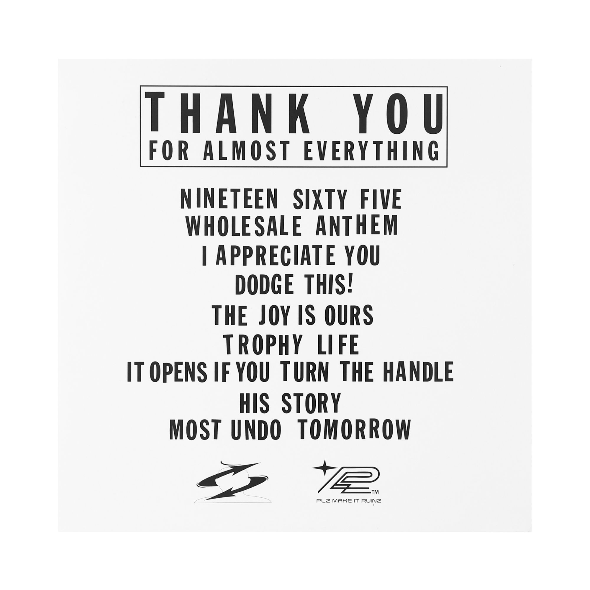 Headache - Thank You For Almost Everything 12" Vinyl (Silver Limited Edition) - PLZ Make It Ruins