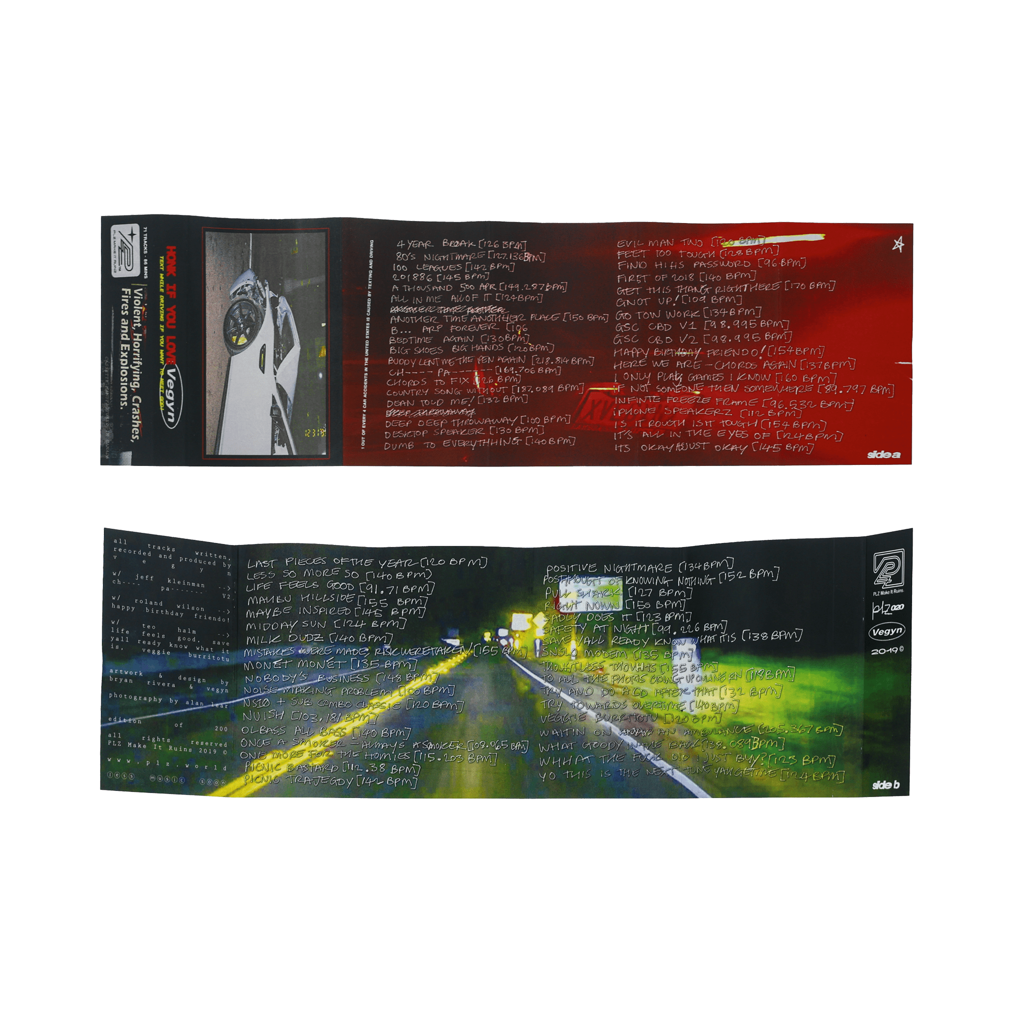 Text While Driving Cassette - PLZ Make It Ruins