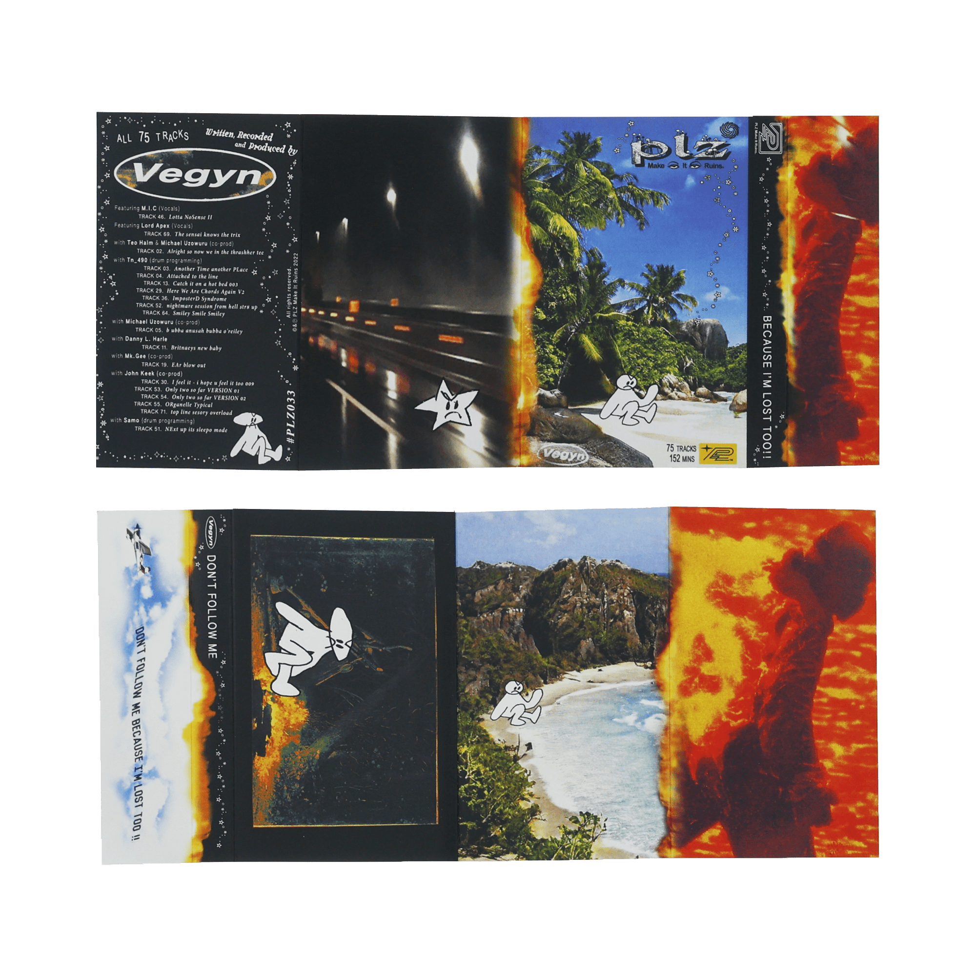 Vegyn - Don't Follow Me Cause I'm Lost Too! Cassette - PLZ Make It Ruins