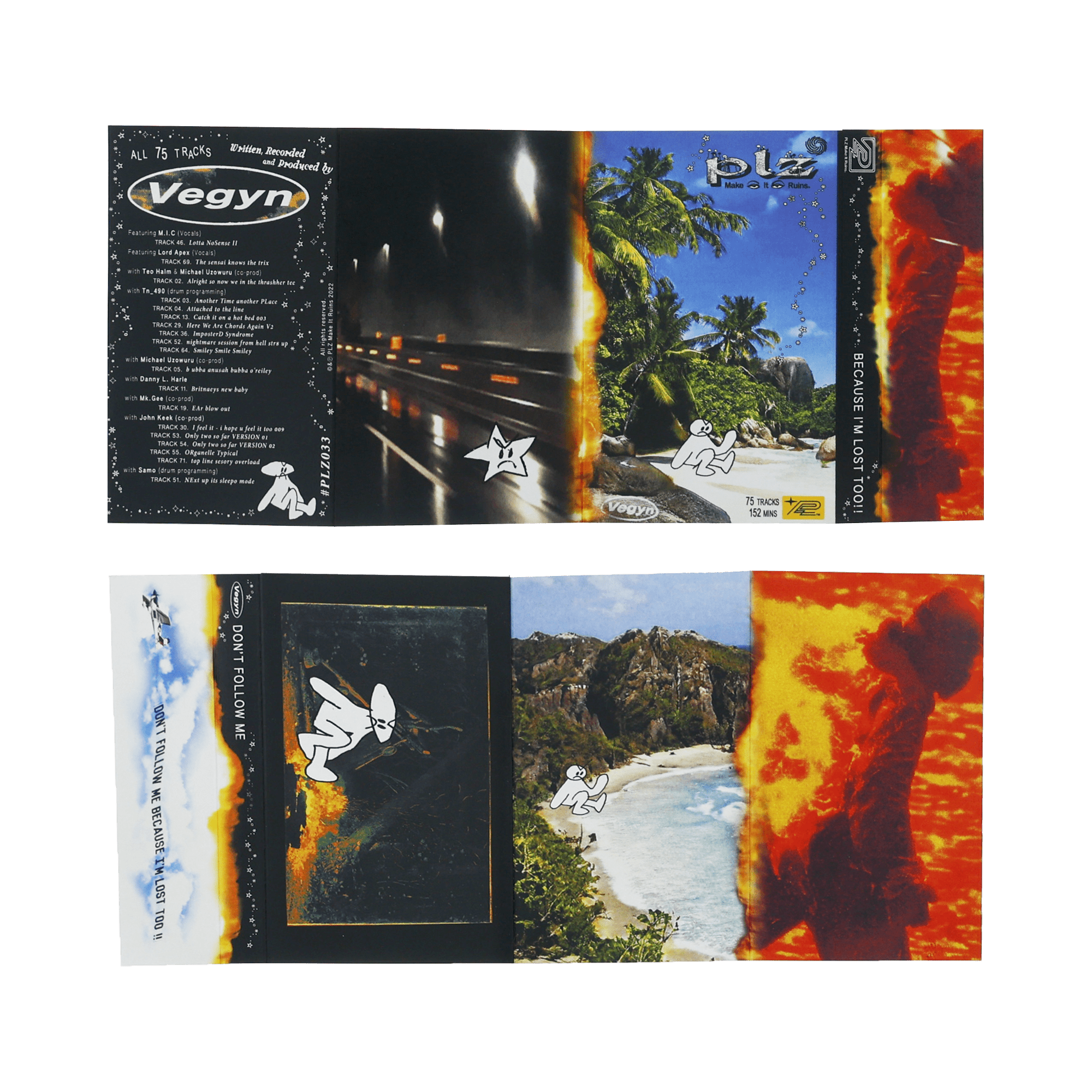 Vegyn - Don't Follow Me Cause I'm Lost Too! Cassette - PLZ Make It Ruins