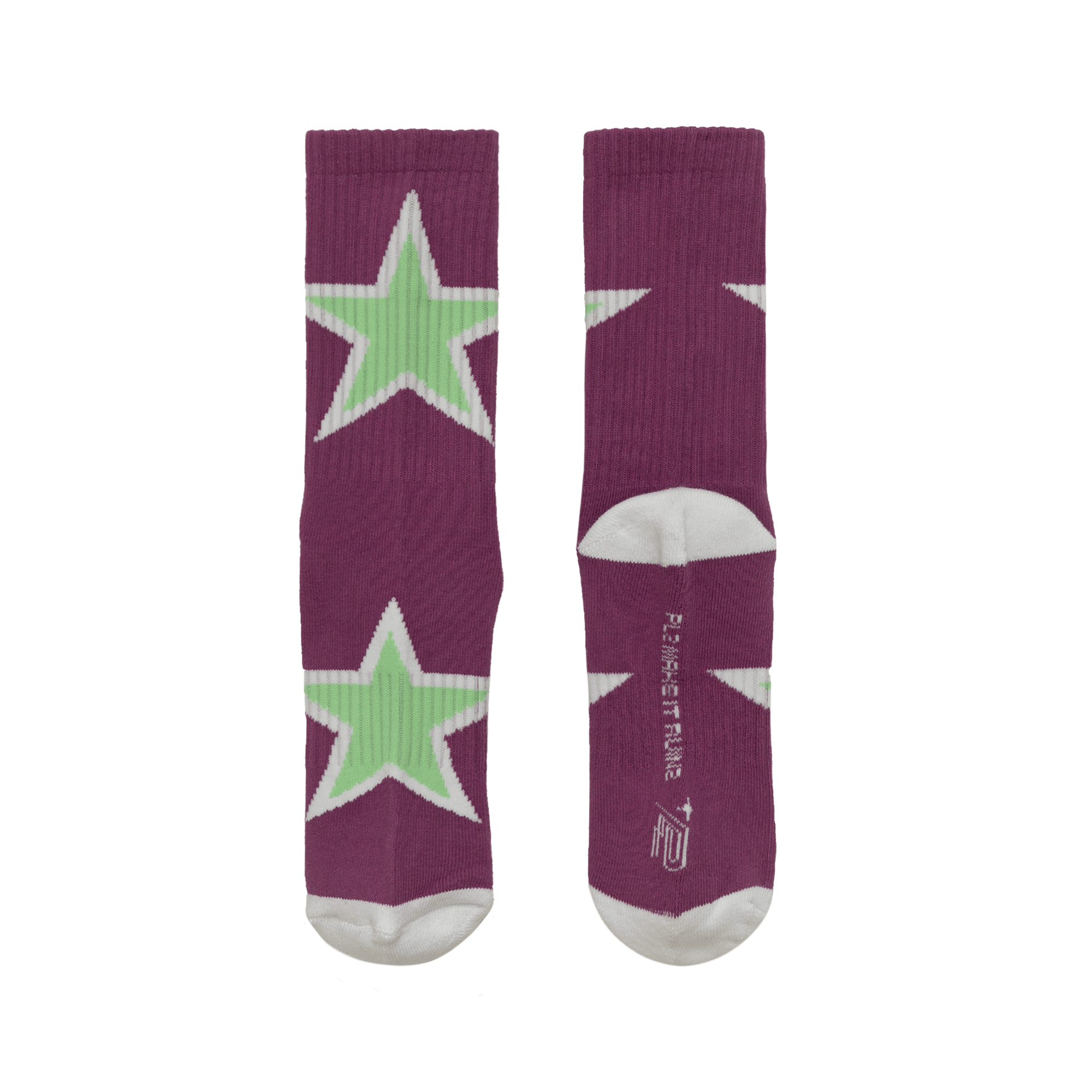 PLZ Star Socks - Purple - PLZ Make It Ruins