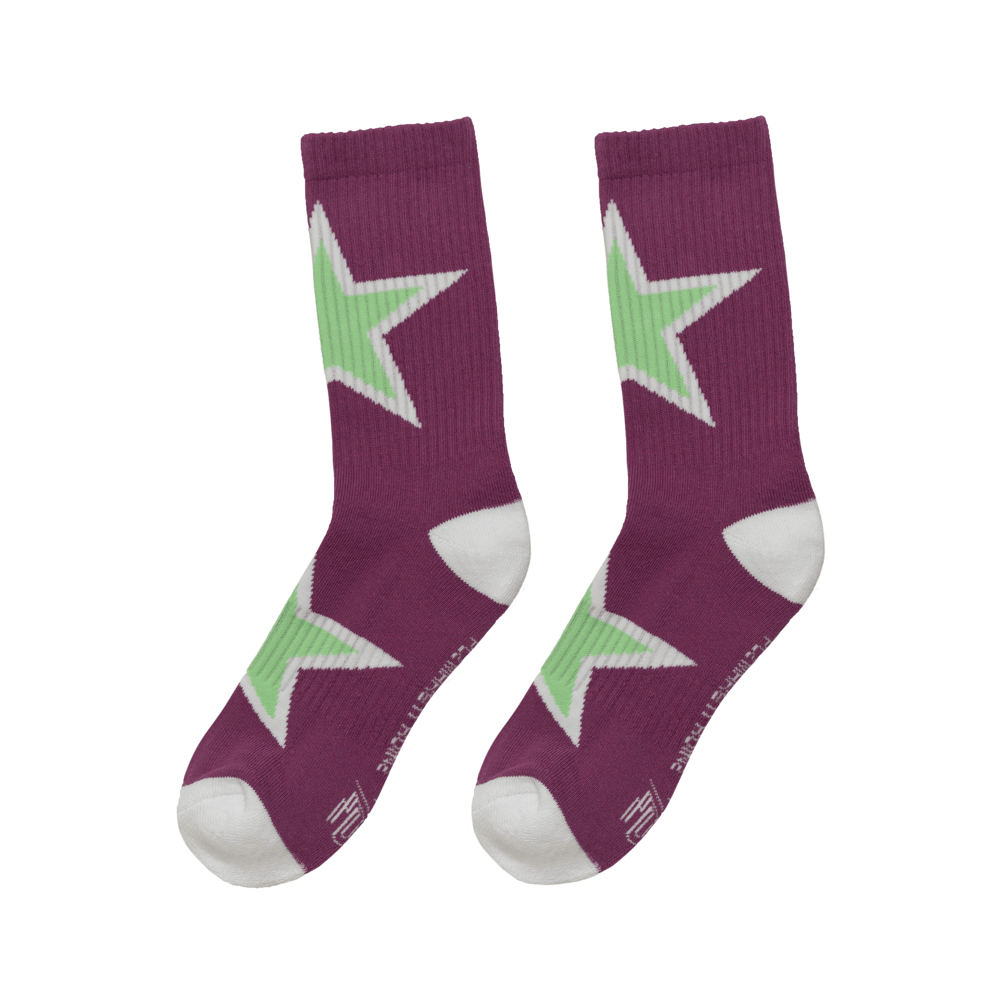 PLZ Star Socks - Purple - PLZ Make It Ruins