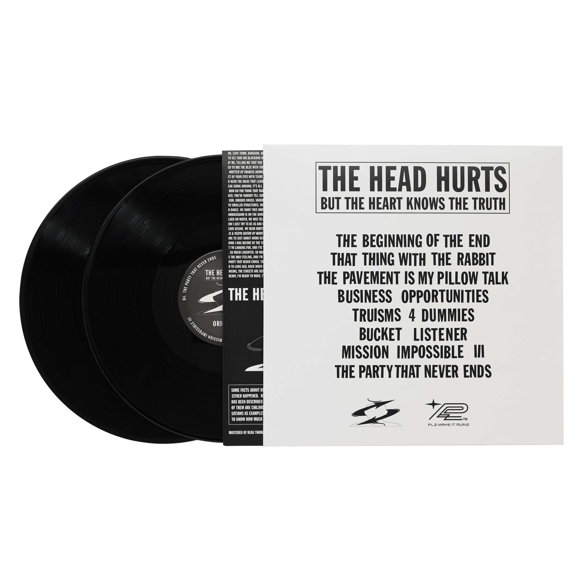 Headache - The Head Hurts but the Heart Knows the Truth 12" Vinyl - PLZ Make It Ruins