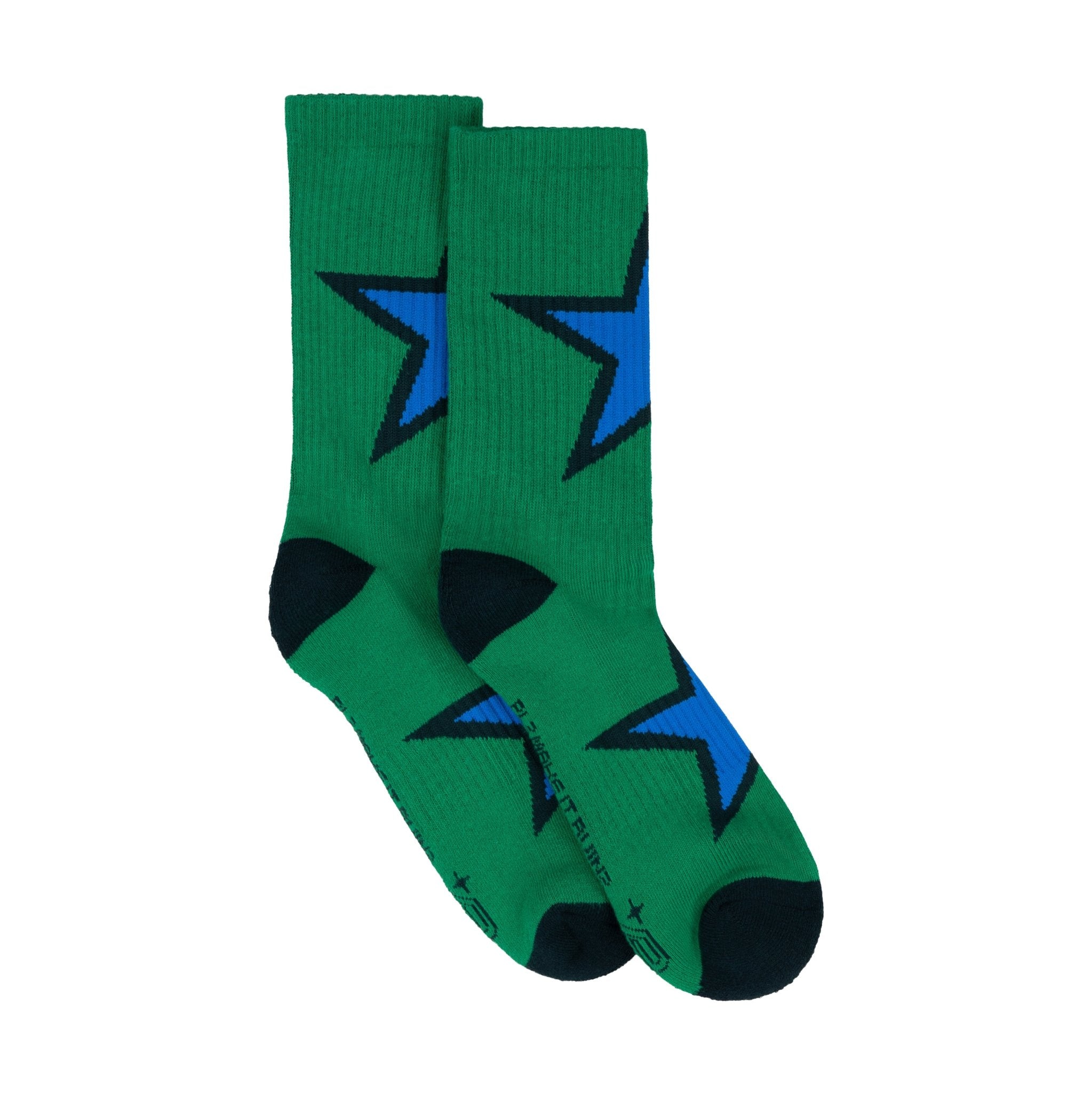 PLZ Star Socks - Green - PLZ Make It Ruins