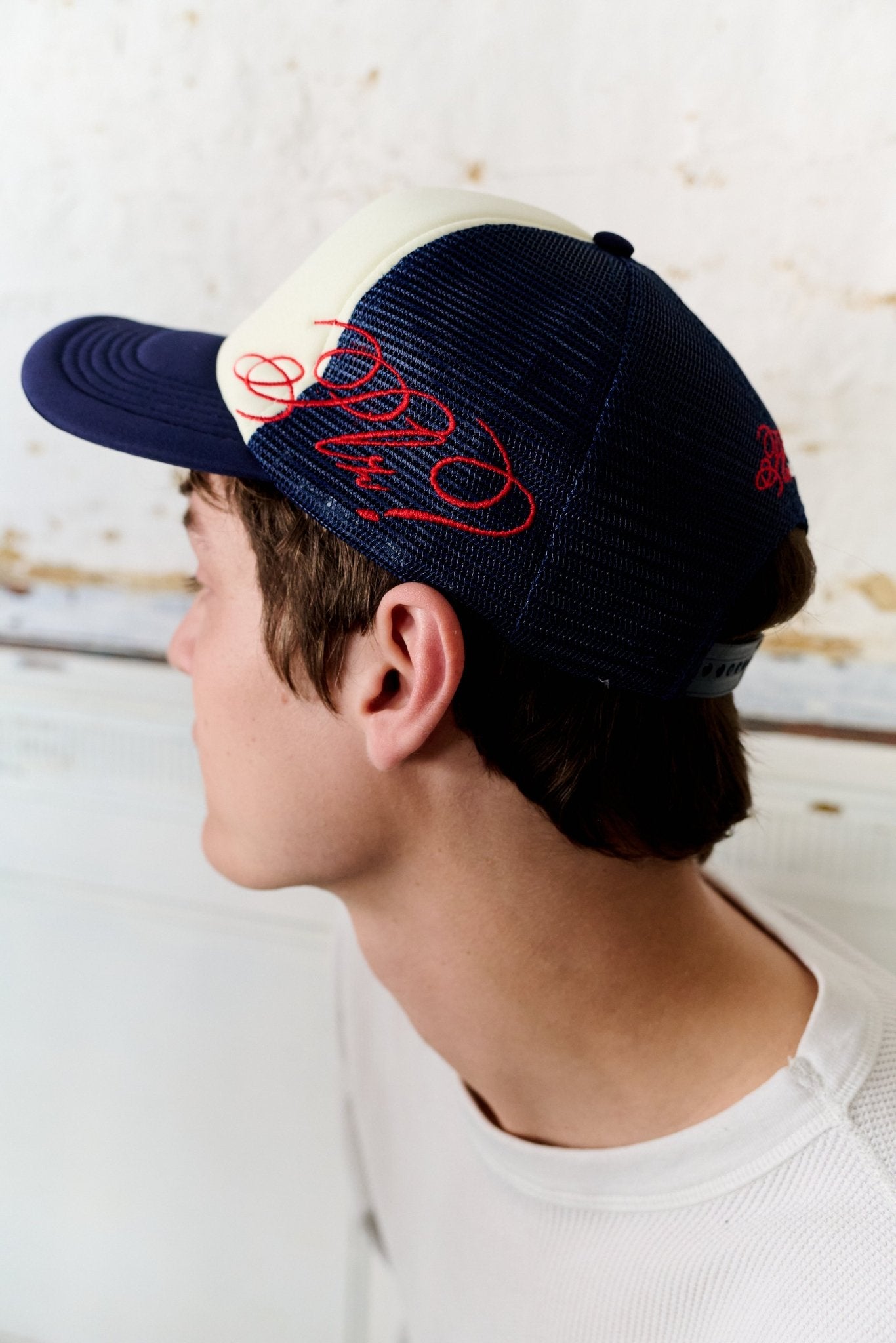 PLZ Script Trucker Cap - PLZ Make It Ruins